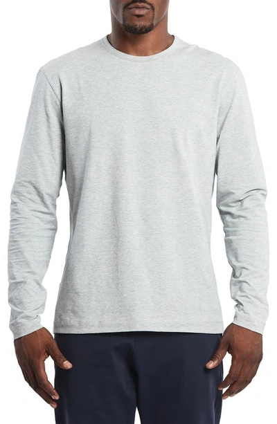 Shop Public Rec Go-to Long Sleeve Performance T-shirt In Heather Silver Spoon