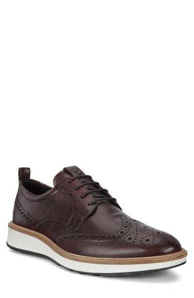Shop Ecco St.1 Hybrid Wingtip In Syrah Leather