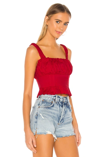 Shop Lovers & Friends Cole Top In Cherry Red