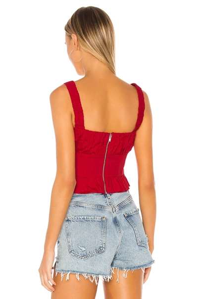 Shop Lovers & Friends Cole Top In Cherry Red