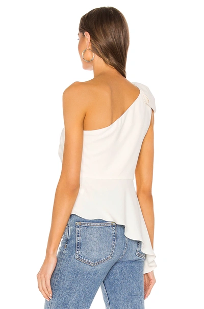 Shop Amanda Uprichard Panama Top In Ivory