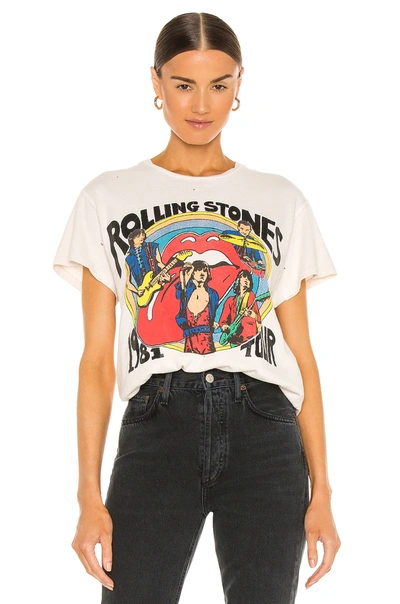 Shop Madeworn The Rolling Stones Tee In White