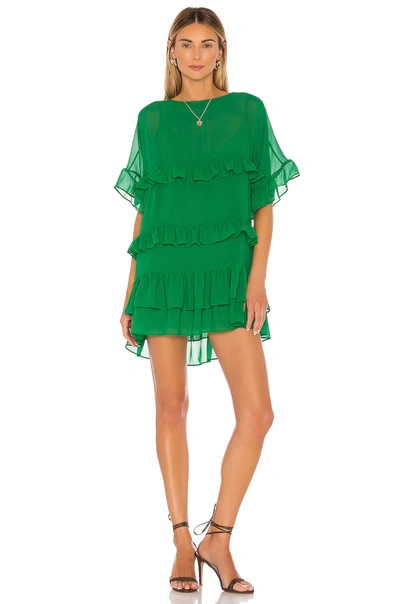 Shop Lovers & Friends Mona Mini Dress In Viridian Green