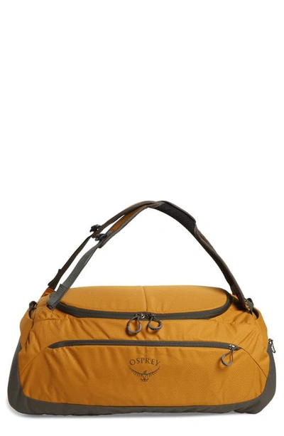 Shop Osprey Daylite 45l Duffle Bag In Teakwood Yellow