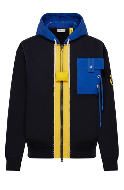 Shop Moncler Genius 1 Moncler Jw Anderson French Terry Hoodie In Navy