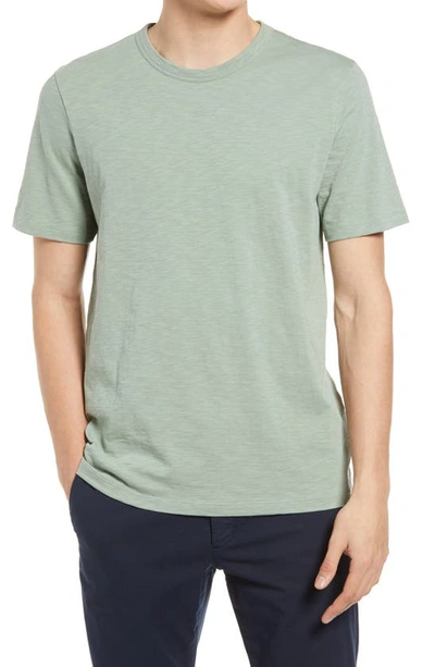 Shop Theory Cosmo Solid Crewneck T-shirt In Steel Green