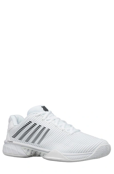 Shop K-swiss Hypercourt Express 2 Tennis Shoe In White/ Black/ White