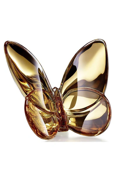 Shop Baccarat Lucky Lead Crystal Butterfly In Gold