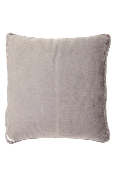 Shop Giraffe At Home 'luxe' Throw Pillow In Charcoal