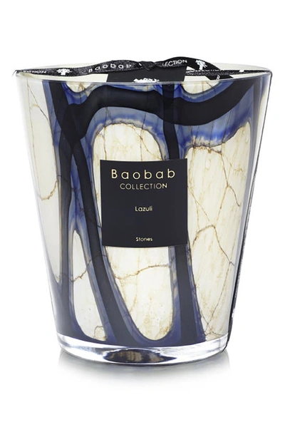 Shop Baobab Collection Stones Lazuli Candle In Lazuli- Medium