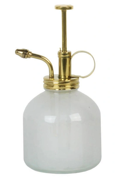 Shop Modern Sprout Brass & Glass Plant Mister In White