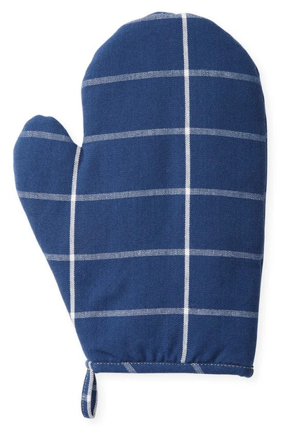 Shop Minna Grid Oven Mitt In Indigo