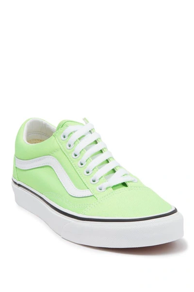 Shop Vans Old Skool Sneaker In Green Gecko/ True White