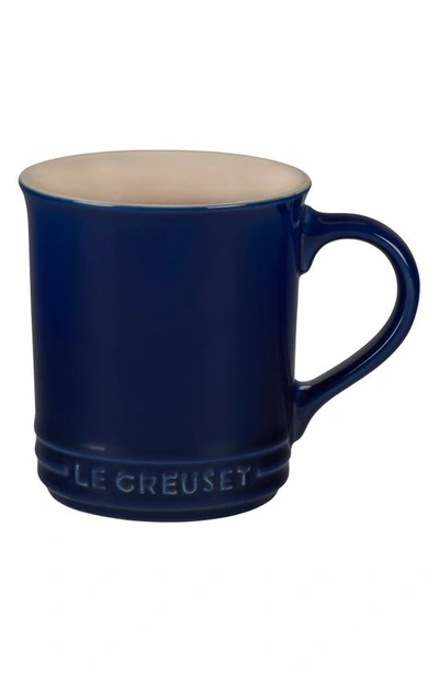 Shop Le Creuset 14-ounce Stoneware Mug In Indigo