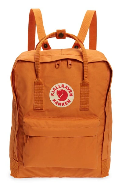 Shop Fjall Raven Kånken Water Resistant Backpack In Spicy Orange