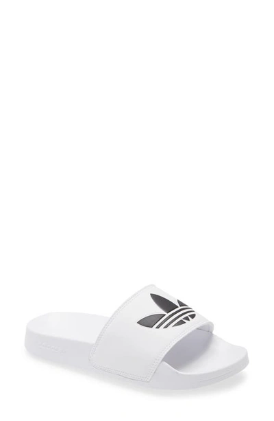 Shop Adidas Originals Kids' Adilette Lite Sport Slide In Footwear White