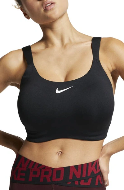 Shop Nike Bold Sports Bra In Black/ White