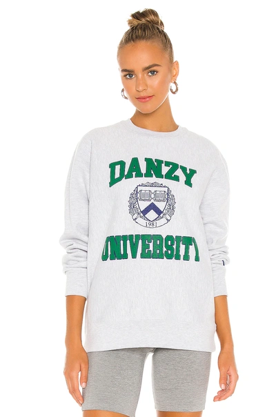 Shop Danzy Ivy League Inspired Collection Crew Sweatshirt In Green