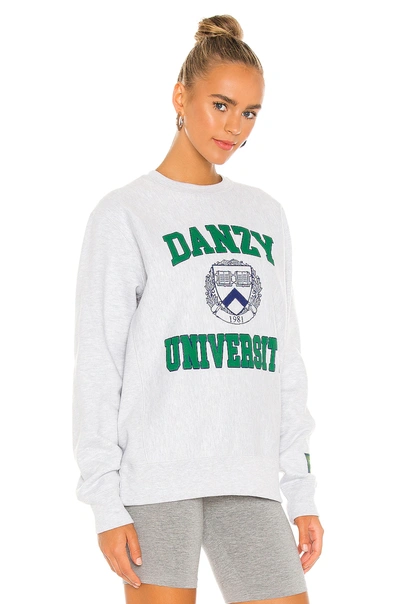 Shop Danzy Ivy League Inspired Collection Crew Sweatshirt In Green