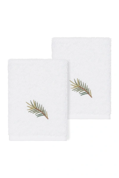 Shop Linum Home Pierre Embellished Washcloth In White