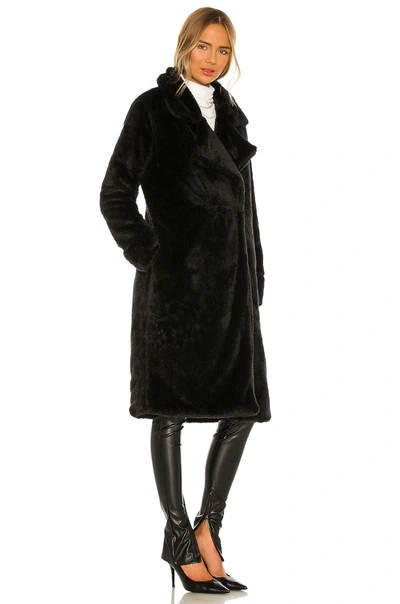 Shop Lovers & Friends Teddy Fur Coat In Black