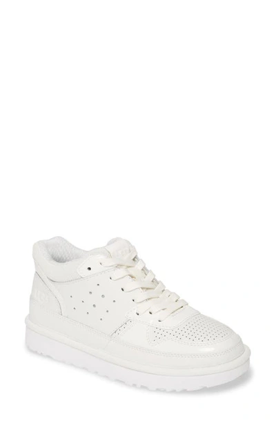 Shop Ugg Highland Sneaker In White Leather