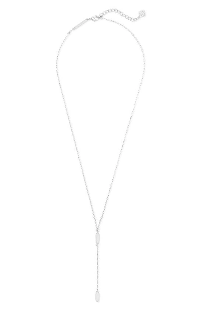 Shop Kendra Scott Fern Y-necklace In Silver