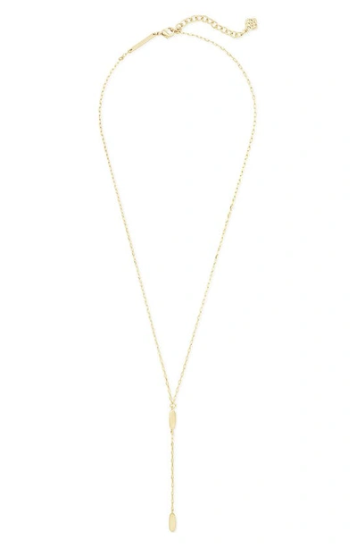 Shop Kendra Scott Fern Y-necklace In Gold