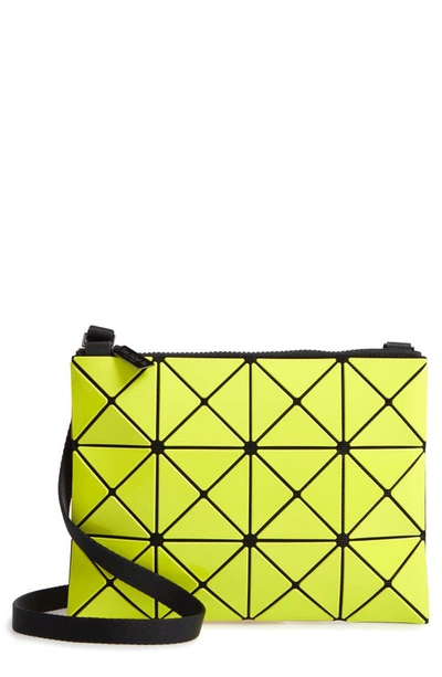 Shop Bao Bao Issey Miyake Lucent Two-tone Crossbody Bag In Lime/ Yellow