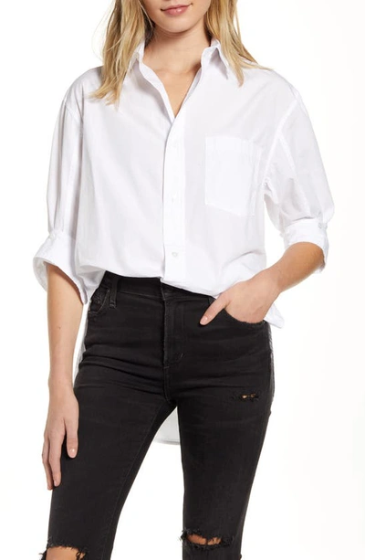 Shop Citizens Of Humanity Kayla White Cotton Shirt In Optic White