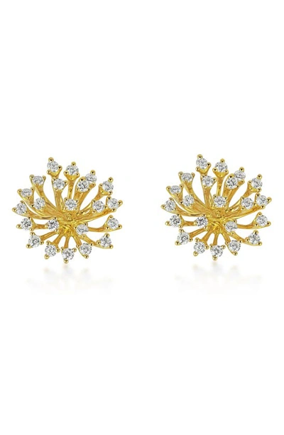 Shop Hueb Luminus Large Diamond Earrings In Yellow Gold