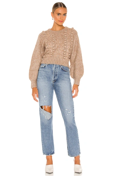 Shop Astr Tina Sweater In Taupe