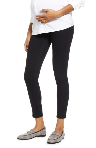 Shop 1822 Denim Re:denim Ankle Skinny Maternity Jeans In Black