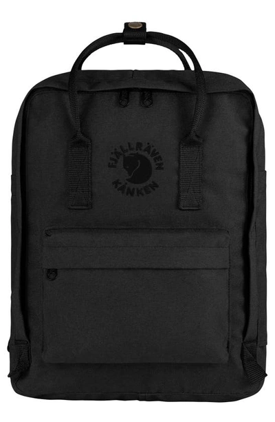 Shop Fjall Raven Re-kånken Water Resistant Backpack In Black