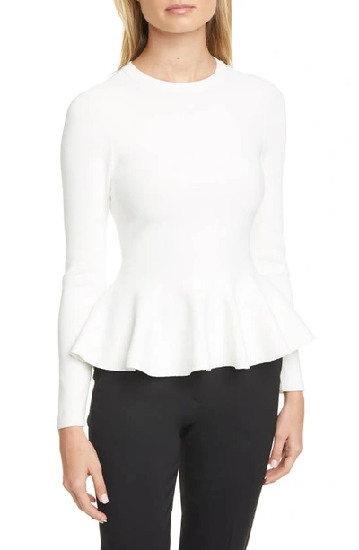 Ted Baker Hinlina Peplum Sweater In Ivory | ModeSens