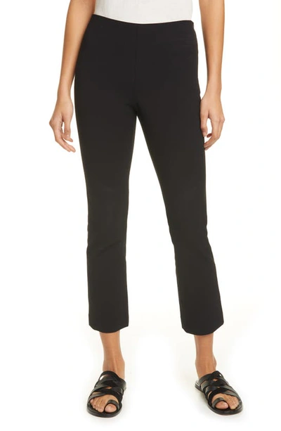 Shop Vince Crop Flare Trousers In Black