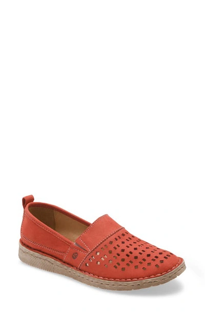 Shop Josef Seibel Sofie 27 Flat In Red Leather