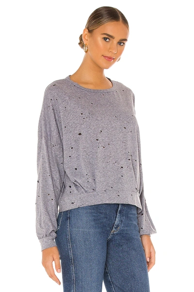 Shop Michael Lauren Downey Pullover In Heather Grey