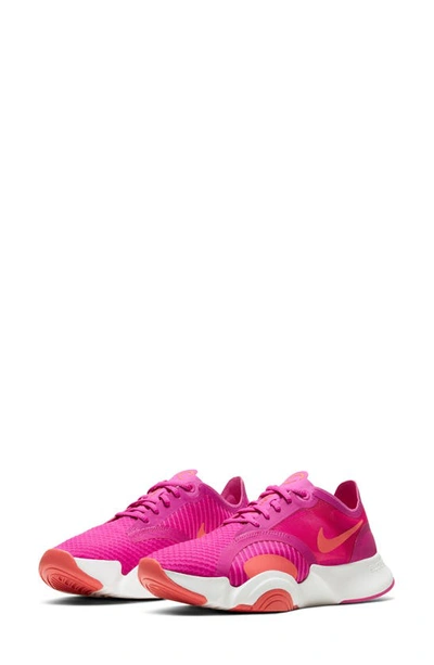 Shop Nike Superrep Go Training Shoe In Fire Pink/ Magic Ember/ White