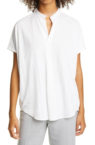 Shop Club Monaco Jandina Shirt In Blanc De Blanc