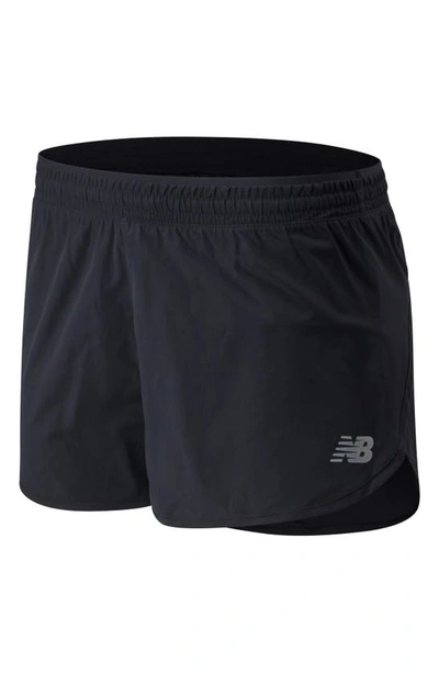 Shop New Balance Accelerate Running Shorts In Black