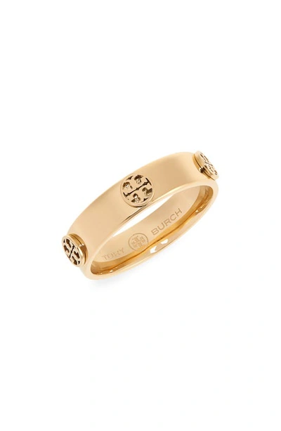 Shop Tory Burch Miller Stud Ring In Tory Gold