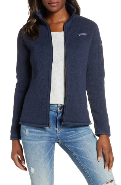 Shop Patagonia Better Sweater Jacket In Nena New Navy