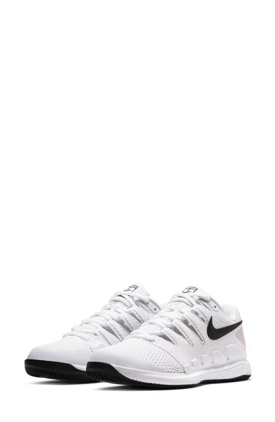 Shop Nike Air Zoom Vapor X Tennis Shoe In White/ Black/ Pink Foam