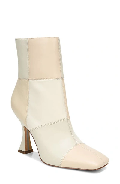 Shop Sam Edelman Olina Patchwork Boot In Ivory/ Grey/ Nude Leather