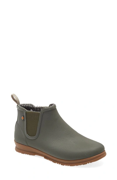 Bogs Sweetpea Waterproof Winter Bootie In Olive