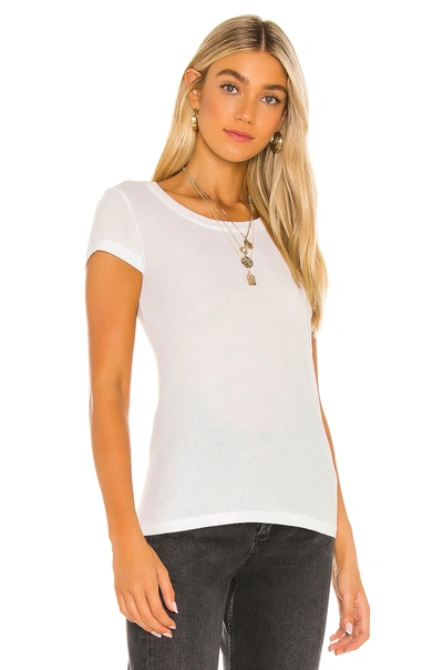 Shop L Agence Cory Scoop Neck Top In White