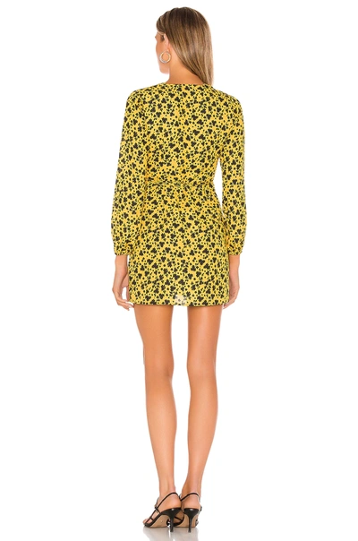 Shop Resa Cameron Mini Dress In Yellow Floral