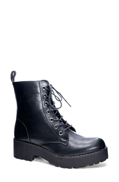 Shop Dirty Laundry Mazzy Lace-up Boot In Black