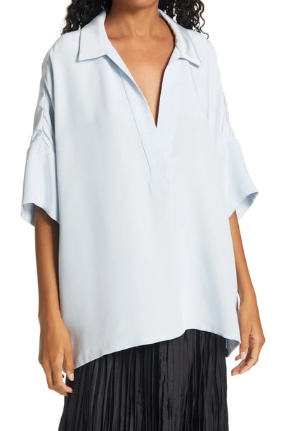 Shop Rachel Comey Jagio Silk Shirt In Light Blue